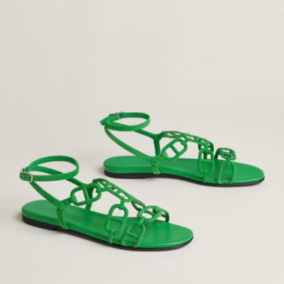 Green - Hermès women's shoes & leather footwear | Hermès Mainland